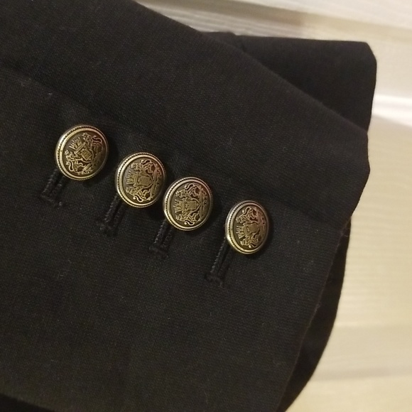 TALULA EST 1996 blazer in black with two pocket in front two button front sleeve - Picture 4 of 4